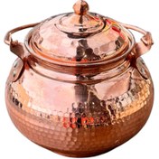 تصویر دیزی خوری مسی چکش کاری 