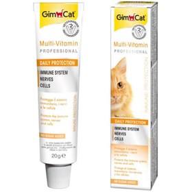 تصویر خمیر مولتی ویتامین گربه جیم کت مدل Multi Vitamin Professional Gimcat Multi-Vitamin Professional Paste