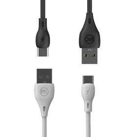 تصویر کابل تبدیل USB به USB-C دبلیو کی مدل WDC-072 طول 1 متر WK USB TYPE-C CHARGING CABLE MODEL WDC-072