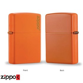 تصویر فندک زیپو مدل 231 | نارنجی مات 