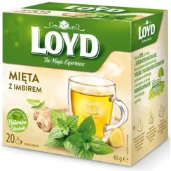 تصویر دمنوش گیاهی لوید مدل نعنا و زنجبیل 20 عددی loyd loyd