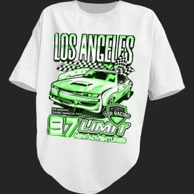 تصویر تیشرت پینترستی Y2K ریسینگ - L / مشکی racing tshirt