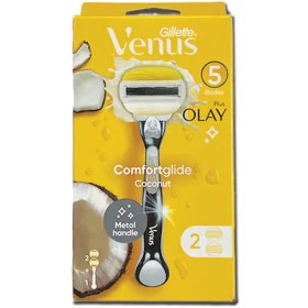 تصویر تیغ اصلاح ژیلت ونوس اولای Venus ComfortGlide Olay Plus با 2 یدک 