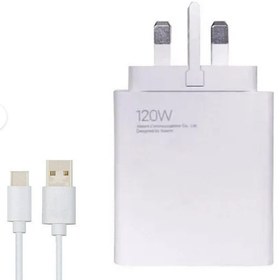 تصویر شارژر 120 وات شیائومی های کپی - سفید Xiaomi Charger 120 W