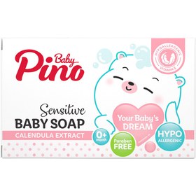 تصویر صابون کرمی کودک و نوزاد مناسب پوست حساس حجم 75 گرم پینو بیبی Pino Baby Cream Soap Infant For Sensetive Skin 75 g