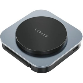 تصویر شارژر بی سیم 3 کاره لولو مدل Levelo TrioFlow 3 in 1 – خاکستری Levelo TrioFlow 3 In 1 Wireless Charger – Grey 