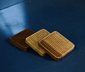 تصویر زیرلیوانی چوبی کد z3 