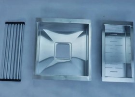 تصویر سینک ظرفشویی بنتو D90 توکار ۲ لگن استیل 