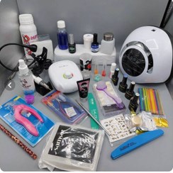 تصویر پک کاشت ناخن پودر و ژل اقتصادی کامل 