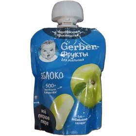 تصویر پوره سیب روسی گربر Gerber - apples مناسب کودکان از 6 ماهگی 90 گرم 