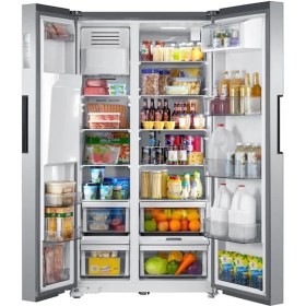 تصویر یخچال فریزر ساید بای ساید پاکشوما مدل RSP Pakshoma side by side refrigerator freezer model RSP801 (E1)