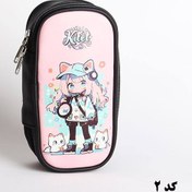 تصویر جامدادی صندوقی انیمه رنگ آبی 