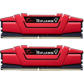 تصویر رم جی اسکیل Ripjaws V Red 8GB 4GBx2 2400Mhz CL17 ا G.SKILL Ripjaws V Red 8GB 4GBx2 2400Mhz CL17 DDR4 Memory G.SKILL Ripjaws V Red 8GB 4GBx2 2400Mhz CL17 DDR4 Memory