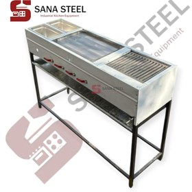 تصویر فر ساندویچی 4 کاره خطی 