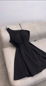 تصویر لباس مجلسی عروسکی زنانه سایز آزاد رنگ مشکی قرمز سرمه ای 