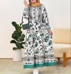 تصویر پیراهن ساحلی حاشیه‌دار بهاری_شیکان 