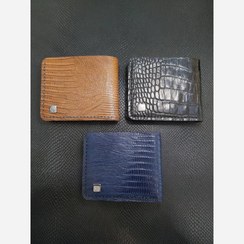 تصویر کیف پول و کارت مدل 01 - سرمه ای 