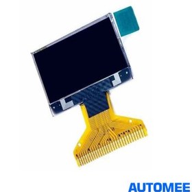 تصویر نمایشگر OLED تک رنگ آبی 0.96 اینچ دارای ارتباط SPI/IIC و چیپ درایور SSD1315 با کابل فلت 30 پین 