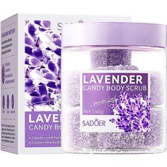 تصویر اسکراب آدامسی بدن مکعبی اسطوخودوس سادور SADOER candy body scrub