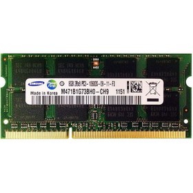 تصویر رم لپ تاپ سامسونگ 8 گیگابایت DDR3 با فرکانس 1333 مگاهرتز Samsung RAM 8GB DDR3 1333 MHz PC3-10600U CL9 Laptop Memory