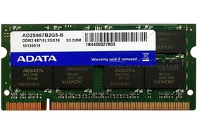 تصویر رم لپ تاپی آدیتا ظرفیت 2GB کلاس DDR2 فرکانس 667 PC Ram Adata DDR2 667 2GB