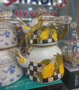 تصویر ست کتری و قوری لعابی 