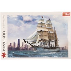 تصویر پازل 500 تکه تریفل مدل Sailing Against Chicago 