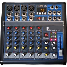 تصویر میکسر صدا پی وی مدل MX600 شش کانال 