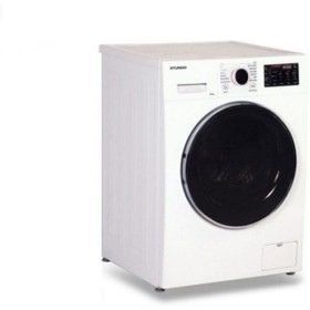 تصویر ماشین لباسشویی درب از جلو هیوندای HWM-8013 Hyundai HWM-8013 Washing Machine 8Kg