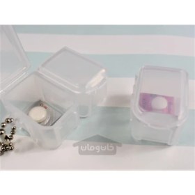 تصویر جعبه قرص شفاف متصل شونده 3 عددی ساخت ژاپن 3 joint pill case CL