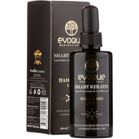 تصویر روغن مو اووک اسمارت کراتین حجم 90میل Evoque USA Smart Keratin Oil Serum 90ml (3.04oz)