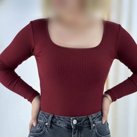 تصویر بلوز بیسیک یقه خشتی عمده (پک 6 عددی) 