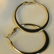 تصویر گوشواره استیل گرد ساده 