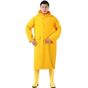 تصویر لباس بارانی سرهم پانچو کلاه دار 