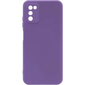 تصویر قاب سیلیکونی محافظ لنز دار اورجینال سامسونگ Galaxy A03s (اصلی) Samsung Galaxy A03s Silicone Cover Case