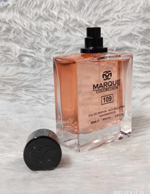 تصویر عطر ادکلن زنانه ایو سن لوران بلک اپیوم فراگرنس ورد مارکویی کالکشن کد 109 (Fragrance World YSL Black Opium) حجم 100 میل Fragrance world Marque Collection no.109 Yves Saint Laurent Black Opium