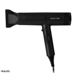 تصویر سشوار گرین لاین مدل GNBRHRDRYBK ظرفیت ۱۴۰۰ وات با باد سرد و متمرکز کننده 