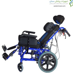 تصویر ویلچر برانکاردی جی تی اس (JTS) مدل CP سایز 38 و 44 jts wheelchair cp