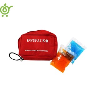 تصویر کیف خنک نگهدارنده انسولین اینسو پک همراه با آیس پک 