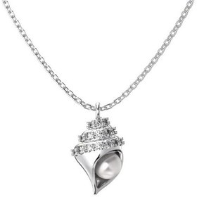 تصویر گردنبند نقره گوش ماهی NSi-864