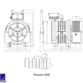 تصویر موتور گیرلس ایرانی روسانی مدل Rosani800 ظرفیت 8 نفر 