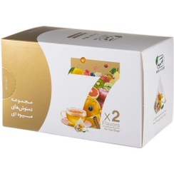 تصویر مجموعه دمنوش میوه ای7 تی بگ مهرگیاه Mehr-e-Giah 7 tea bag fruit herbal tea infusion Set