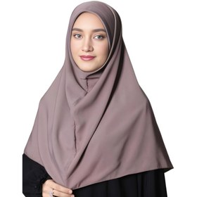 تصویر مقنعه مدل ساده - کرم 