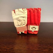 تصویر دستکش کونگفو چرمی اعلا - قرمز 