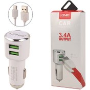 تصویر شارژر فندکی Ldnio DL-C29 3.4A 17W همراه کابل تایپ سی Ldnio DL-C29 3.4A 17W Car Charger With Type-C Cable