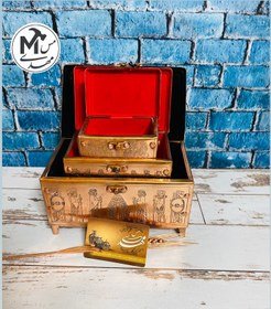 تصویر صندوقچه جواهرات مسی 