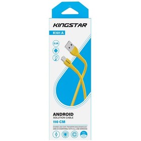 تصویر کابل میکرو یو اس بی کینگ استار مدل K103A طول 1.1 متر ا Kingstar K103A MicroUSB to USB Cable 1.1m Kingstar K103A MicroUSB to USB Cable 1.1m