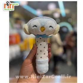 تصویر جغجغه پولیشی پنگوئن و هدفونش 