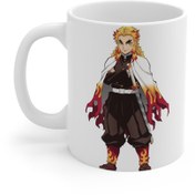 تصویر ماگ طرح انیمه شیطان کش رنگوکو کیوجیرو Demon Slayer Anime Renguko Kyojiro مدل NM0067 