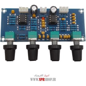 تصویر ماژول تن کنترل و پری آمپلی فایر XH-A901 BOARD MODULE TONE CONTROL 4 VOLUME XH-A901